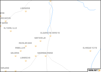 map of Arroyo El Durazno